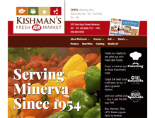 Tablet Screenshot of kishmans.com